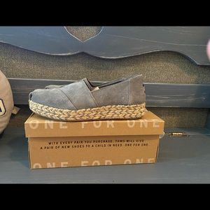 Toms Suede Shade Platforms